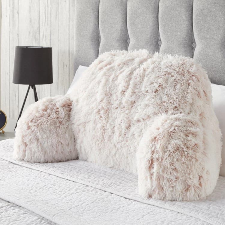 Image of Downland Long Hair Cuddle Cushion Pink unisex One Size