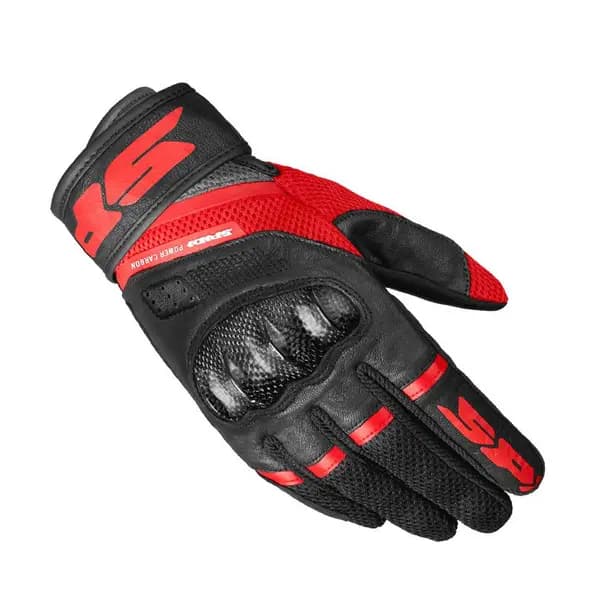 Image of Spidi Power Carbon Lady Gloves Red Size XL