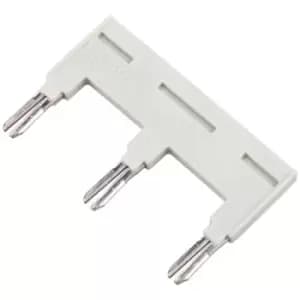 Image of WAGO 788-114 Insulated 3-Way 18A Light Grey Jumper