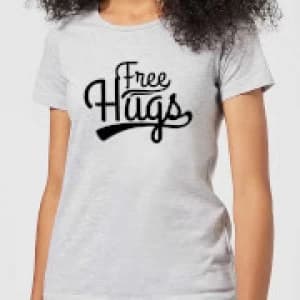 Image of Free Hugs Womens T-Shirt - Grey - 3XL