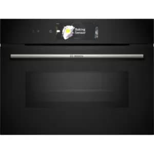 Image of Bosch Serie 8 CMG778NB1 Built In Compact Electric Single Oven with Microwave Function - Black