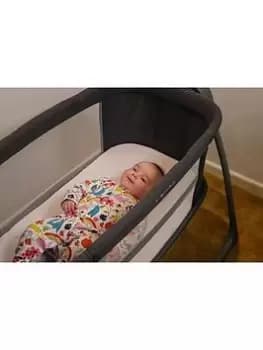 Image of Oyster Soothing Cot- Fossil, Black