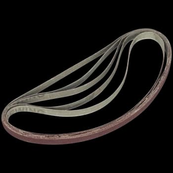 Image of Sealey 6mm x 456mm Sanding Belt 6mm x 456mm 40g Pack of 5