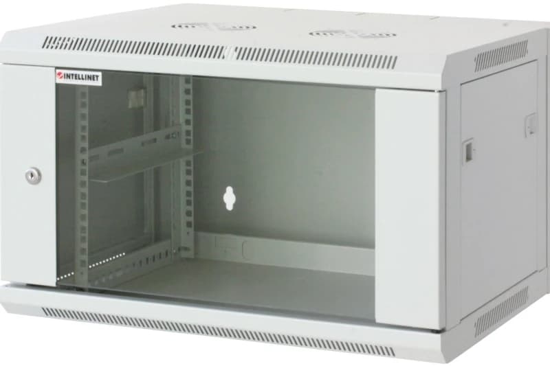 Image of Intellinet 19" Network Cabinet - Wall Mount (Standard). 6U. 600mm