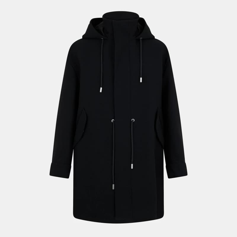 Image of Off White Mens Parka Black male XS