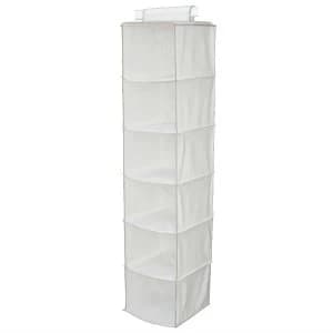 Image of Russel 6-Pocket Wardrobe Organiser - Cream