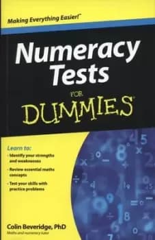 Image of Numeracy tests for dummies by Colin Beveridge