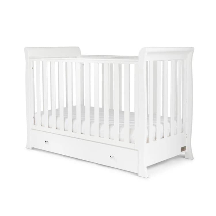 Image of Ickle Bubba Snowdon 4 in 1 Mini Cot Bed and Fibre Mattress White unisex one
