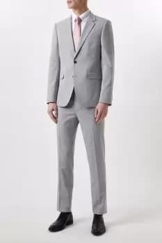 Image of Mens Slim Fit Grey Marl Suit Jacket