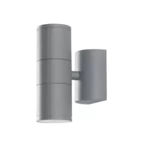 Image of Netlighting Jump Outdoor 2 Light Up Down Light Silver, IP44 16x11x6cm