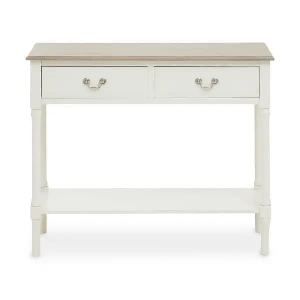 Image of Interiors By Ph 2 Drawer Console Table Cream