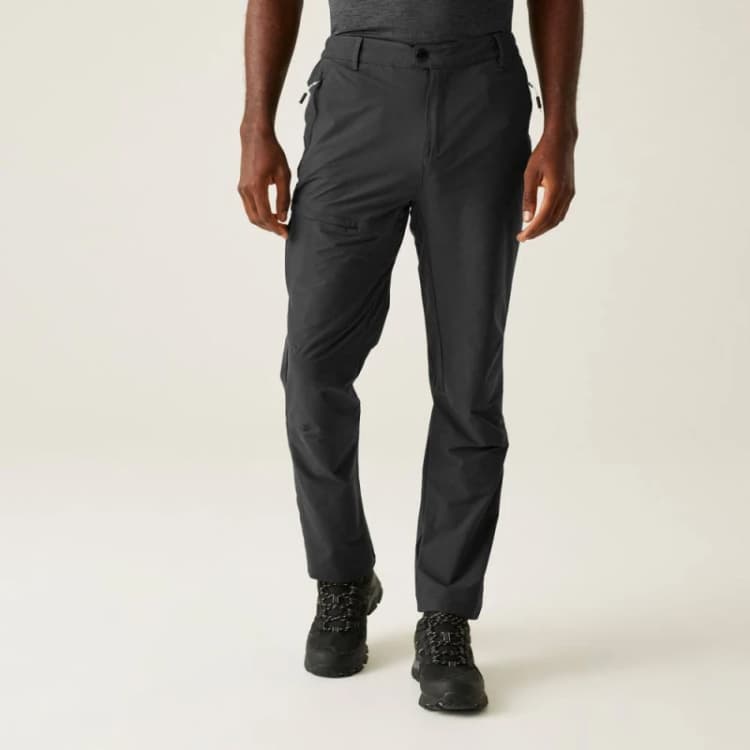 Image of Regatta Mens Highton II Walking Trousers in Grey Size: 30R Grey Male 30R