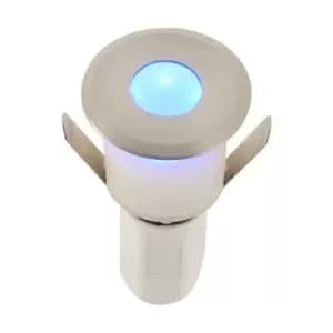 Image of Saxby Lighting - Saxby Hades LED Outdoor Recessed Ground Decking Light Satin Nickel Effect Plate k IP67