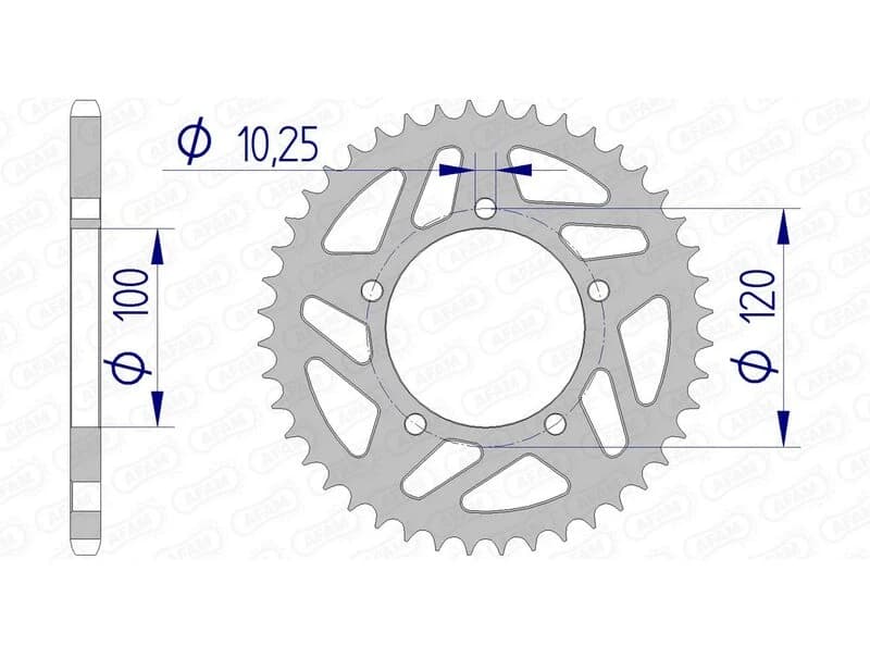 Image of AFAM Aluminium Rear Sprocket 36801 - 520