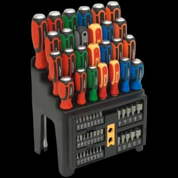 Image of Siegen 61 Piece Hammer Thru Screwdriver Bit and Nut Driver Set