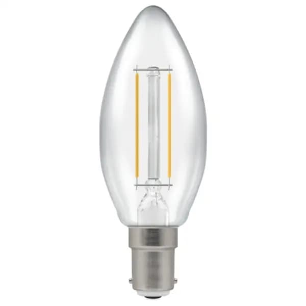 Image of Crompton LED Candle Filament Dimmable Clear 2.5W 2700K SBC-B15d