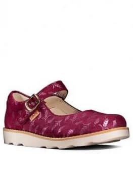 Image of Clarks X Frozen Crown Frost Shoe - Magenta, Plum, Size 2.5 Older