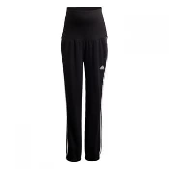 Image of adidas Essentials Cotton 3-Stripes Joggers (Maternity) Wo - Black / White
