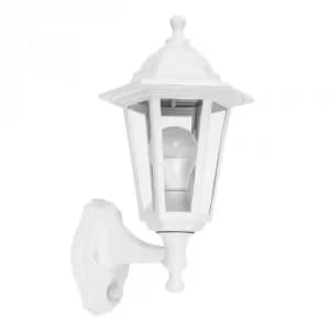 Image of Mayfair IP44 Outdoor Lantern with PIR Sensor in White