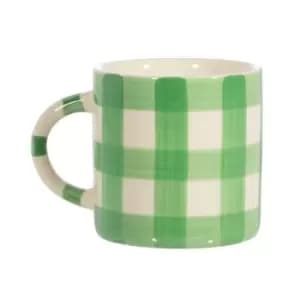 Image of Sass & Belle Gingham Mug Green