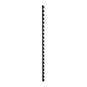 Image of 5 Star Office Binding Combs Plastic 21 Ring 25 Sheets A4 6mm Black Pack 100