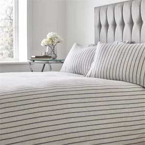 Image of Hotel Collection Lars Pillowcase Pair - Stone