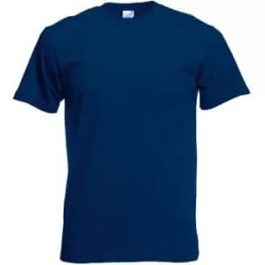 Image of Fruit Of The Loom Mens Screen Stars Original Full Cut Short Sleeve T-Shirt (S) (Navy)