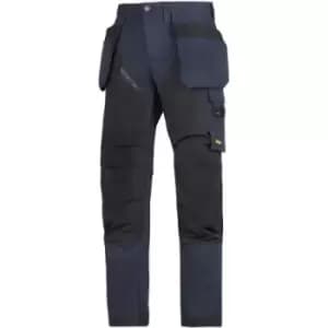 Image of Snickers FlexiWork Black Mens Polyester Trousers 31in