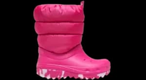 Image of Crocs Toddler Classic Neo Puff Boot Boots Kids Candy Pink C10
