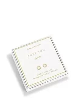 Image of Joma Jewellery Beautifully Boxed Earrings , Love You Mum , Gold , Earring Box
