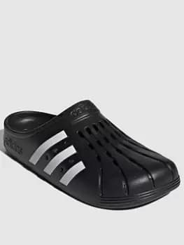 Image of adidas Adilette Clogs - Black, Size 6, Men