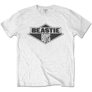 Image of The Beastie Boys - B&W Logo Unisex Large T-Shirt - White