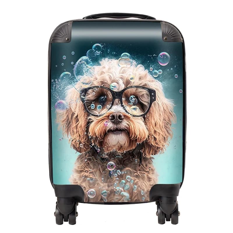 Image of Warren Reed Designer Cavapoo Dog Splashart Suitcase - Large