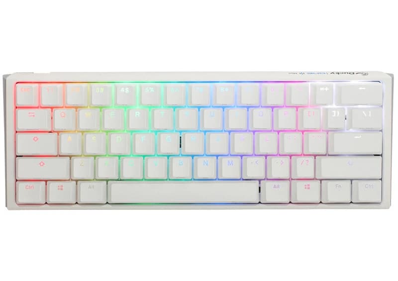 Image of Ducky One3 Pure White Mini Red Cherry MX Switch
