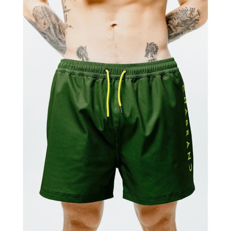 Image of Two-tone swim shorts Chabrand Vert Male XS