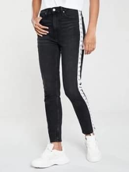 Image of Calvin Klein Jeans Ckj 010 High Rise Skinny Ankle Jean - Black