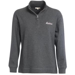 Image of Barbour Womens Josie Half Zip Charcoal Marl Large