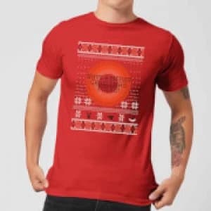 Image of Looney Tunes Knit Mens Christmas T-Shirt - Red - L