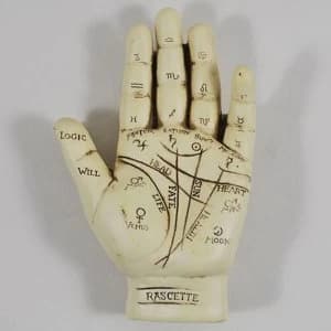 Image of Palmistry Hand Medium Sculpture L13.5cm