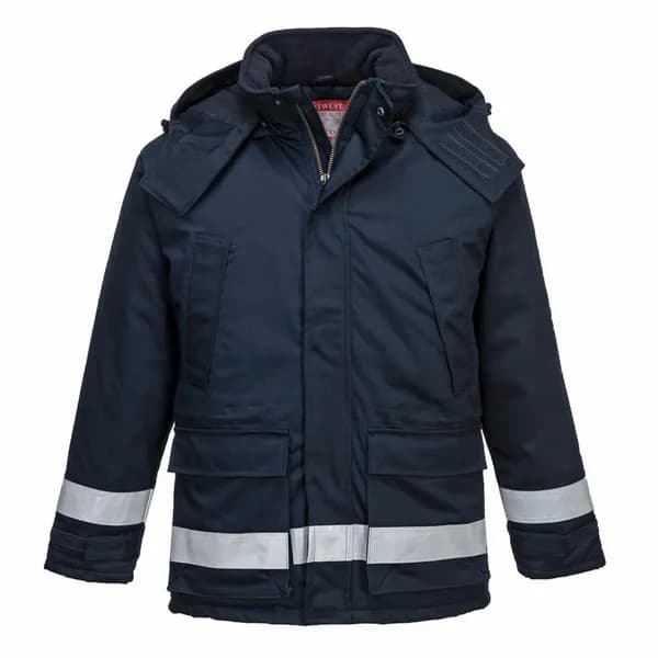 Image of Biz Weld Mens Flame Resistant Jacket BIZ2BKR4XL Colour: Black
