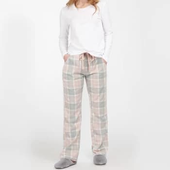 Image of Barbour Womens Phoebe Pj Set - Pink Tartan - M