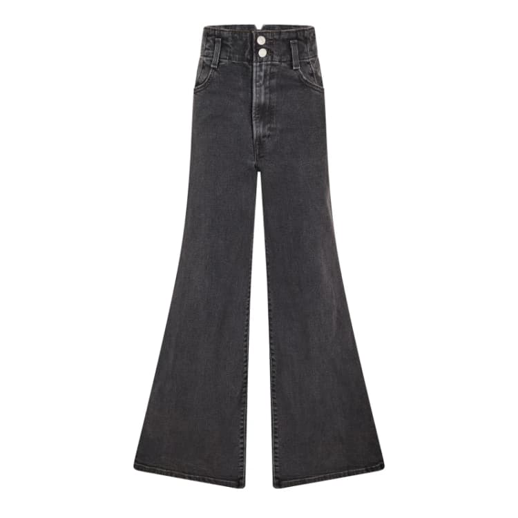 Image of Levis Womens Ribcage Bells Tapered Jeans First Or Last female 25 L30