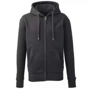 Image of Anthem Mens Organic Full Zip Hoodie (L) (Charcoal)