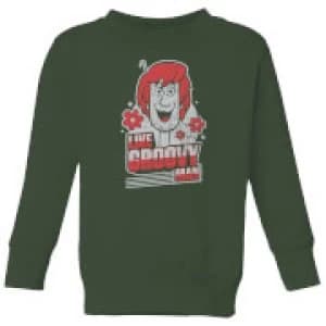 Image of Scooby Doo Like, Groovy Man Kids Sweatshirt - Forest Green - 9-10 Years