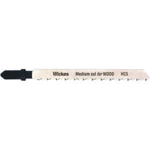 Image of Wickes T Shank Medium Cut Jigsaw Blade for Wood Pack 5
