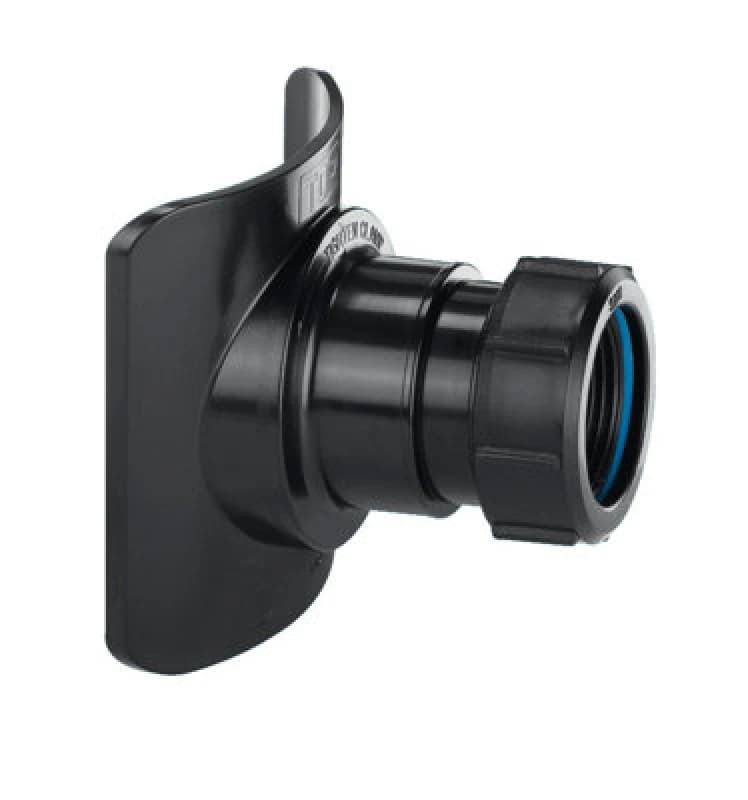 Image of McAlpine BOSSCONN82T-BL Black Mechanical Soil Pipe Boss Connector Black