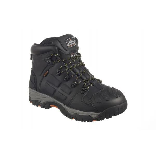 Image of Portwest Mens Steelite Monsal Steel Toe Cap Safety Boots FT05BKR45 Colour: Black