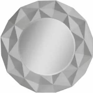 Image of Premier Housewares - 3D Effect Grey High Gloss Wall Mirror