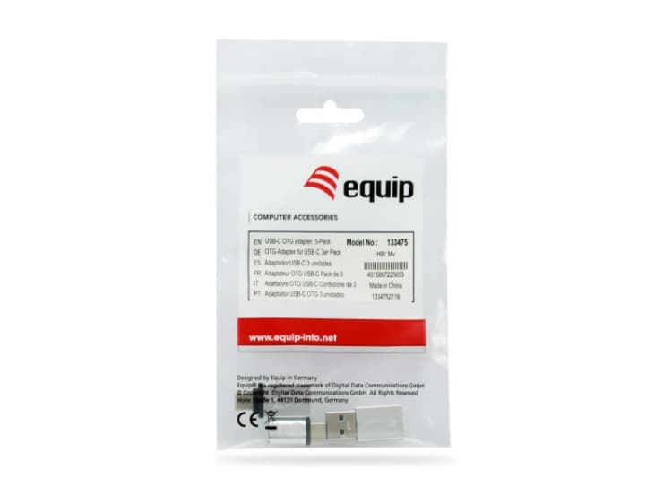 Image of Equip USB-C OTG adapter. 3 Pack