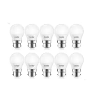 Image of 6W LED Golf Ball Bulb B22 Daylight 6500K (pack of 10)